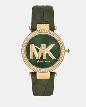 MK4724 Зеленые замшевые женские часы Michael Kors, зеленый