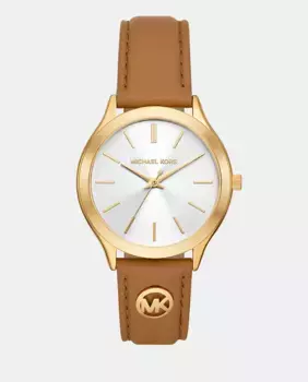 MK7465 Женские часы из золотой стали Michael Kors, коричневый