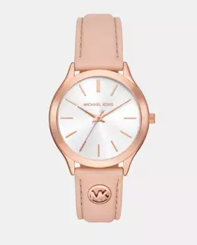 MK7467 Женские часы из стали розового золота со сталью Michael Kors, розовый