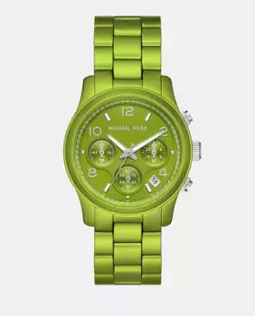 MK7480LE Женские часы с хронографом из зеленой стали Michael Kors, зеленый