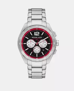 MK9176 Мужские часы с хронографом из серебряной стали Michael Kors, серебрянный