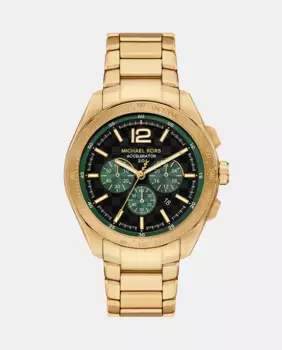 MK9177 Мужские часы с хронографом из золотой стали Michael Kors, золотой