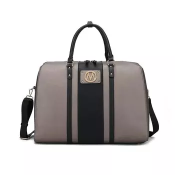 Mkf Collection Melissa Женская дорожная сумка из веганской кожи от Mia K MKF Collection, цвет Pewter Black
