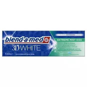 Мл 3D Белая Зубная Паста. Экстра.Мятный Поцелуй /162 Blend/Med 75, Blend-A-Med