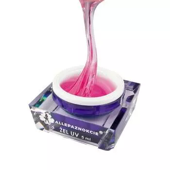 Мл наращивающий однофазный гель для ногтей AllePaznokcie Perfect French Transparent Pink 5