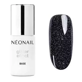 Мл NEONAIL Hybrid Base 2in1 GLITTER EFFECT BASE BLACK SHINE 7,2