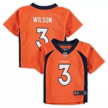 Младенческая игровая майка Nike Russell Wilson Orange Denver Broncos Nike