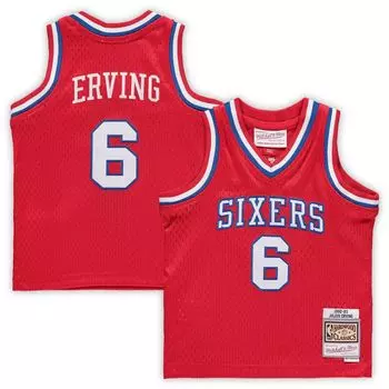 Младенец Митчелл и Несс Джулиус Ирвинг Ред Филадельфия 76ers 1982/83 Hardwood Classics пенсионер Джерси Unbranded