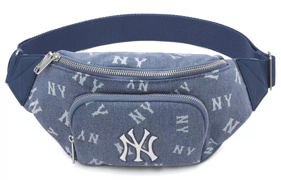 MLB 24FW Поясная сумка унисекс синего цвета