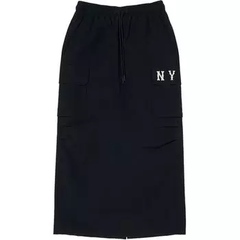 MLB Базовая коллекция New York Yankees, повседневная длинная юбка для женщин, черная