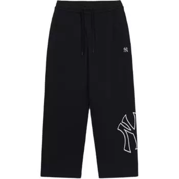 MLB Базовые брюки New York Yankees с логотипом Mega Logo, повседневные брюки унисекс, черные