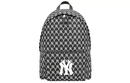 MLB Большой рюкзак из полиэстера унисекс, черный, белый