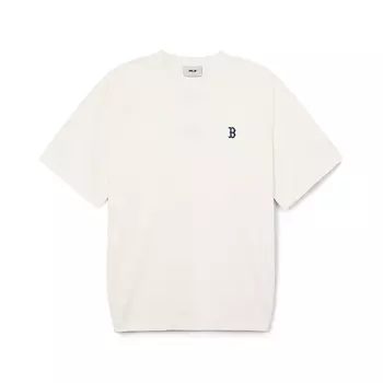 MLB Футболка Boston Red Sox серии MONOGRAM, унисекс, кремовая