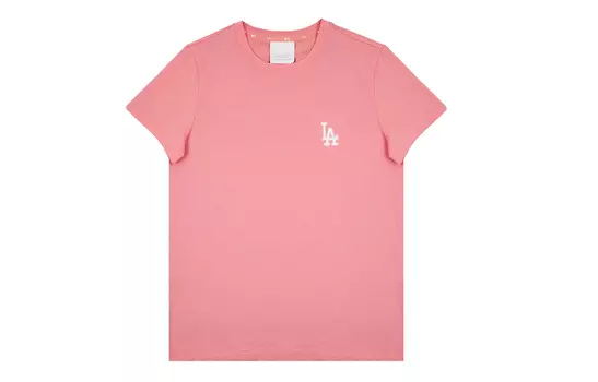 MLB Футболка Los Angeles Dodgers унисекс розовые