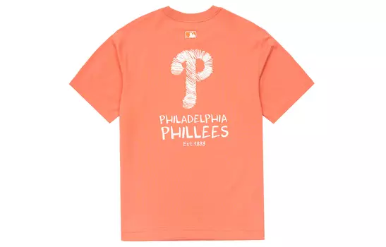 MLB Футболка Philadelphia Phillies унисекс кораллового цвета