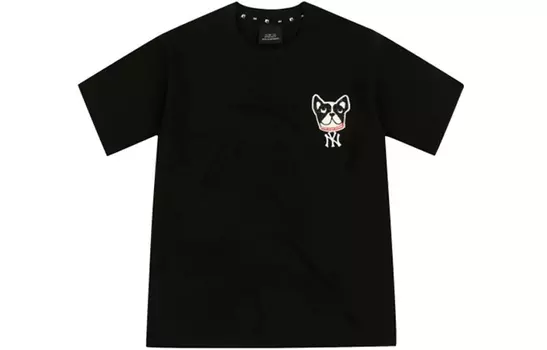 MLB Футболка прямого кроя унисекс, черная