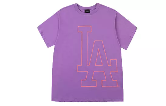 MLB Футболка с короткими рукавами унисекс фиолетовые