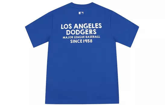 MLB Футболка с заниженной линией плеч, унисекс, синяя