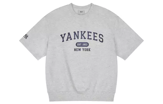 MLB Футболка SS24 унисекс, светло-серый меланж