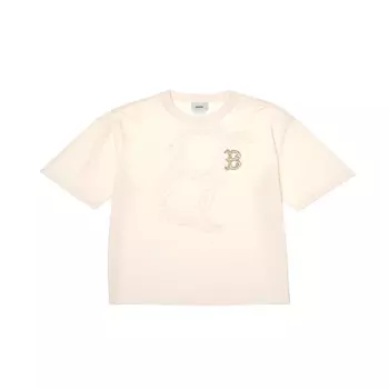 MLB Футболка унисекс кремовые