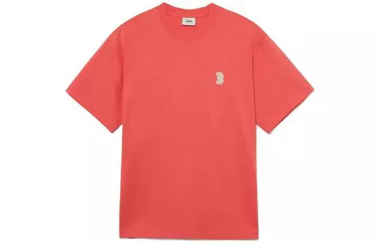 MLB Футболка унисекс розово-красные