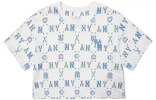 MLB Футболка в корейском стиле женская белая