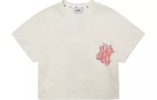 MLB Футболка женская цвета слоновой кости