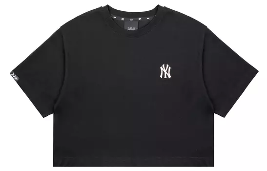 MLB Футболка женская прямая, черная