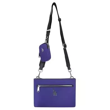 MLB Нейлоновая сумка через плечо, обычная, унисекс, фиолетовая