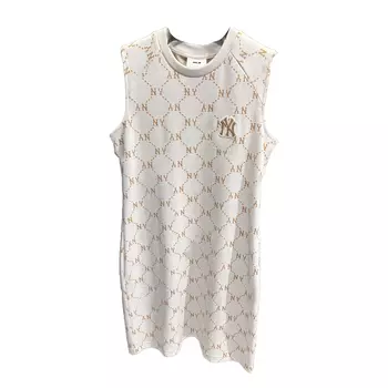 MLB Платье без рукавов женское кремовое