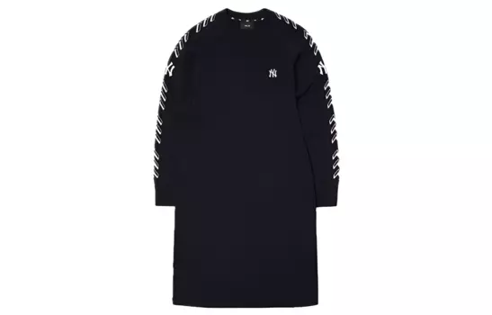 MLB Платье с длинными рукавами женское черное