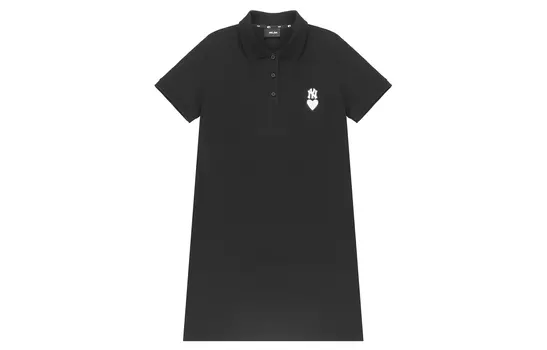 MLB Платье с короткими рукавами женское черное