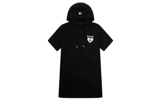 MLB Платье с короткими рукавами женское черное