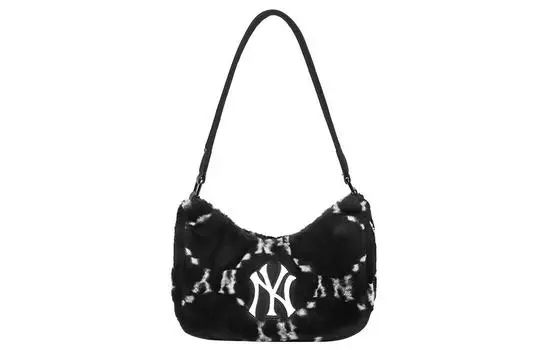 MLB Плюшевая сумка через плечо, сумки через плечо, унисекс, черный цвет