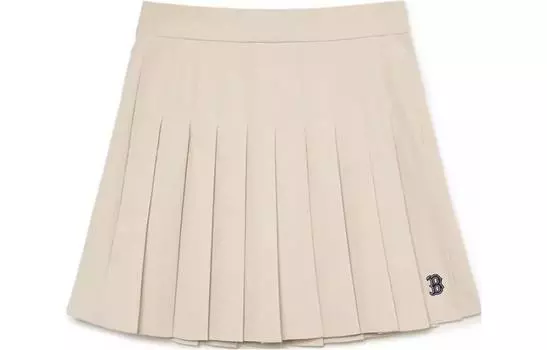 MLB Повседневная короткая юбка женская светло-бежевого цвета