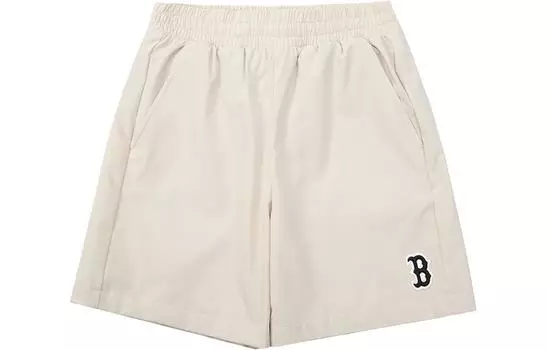 MLB Повседневные шорты унисекс кремово-белого цвета