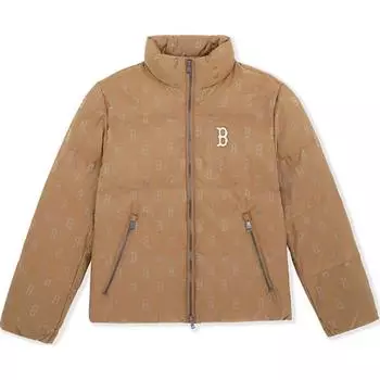 MLB Пуховик Boston Red Sox AW24 серии MONOGRAM унисекс темно-верблюжий