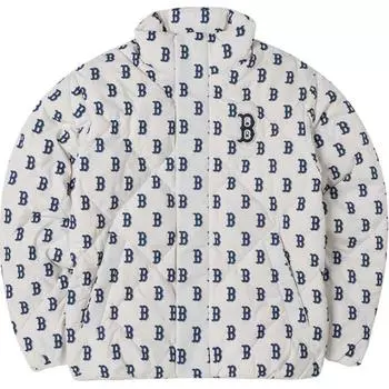 MLB Пуховик унисекс сине-белый