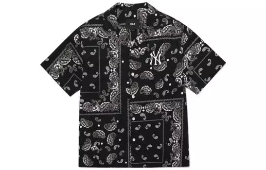 MLB Рубашка New York Yankees с узором пейсли, унисекс, черная