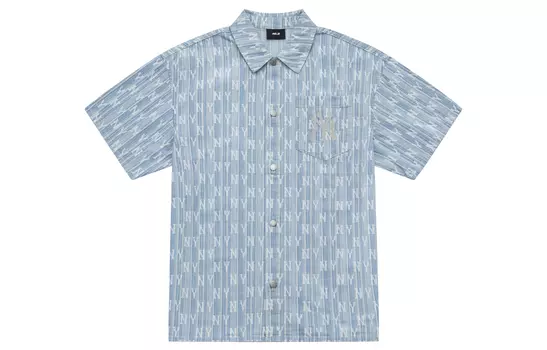 MLB Рубашка New York Yankees SS24 унисекс светло-голубая