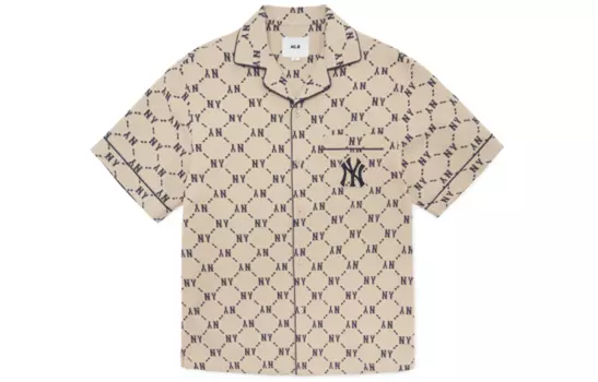 MLB Рубашка New York Yankees унисекс бежевого цвета
