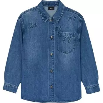 MLB Рубашка New York Yankees унисекс джинсовая синяя