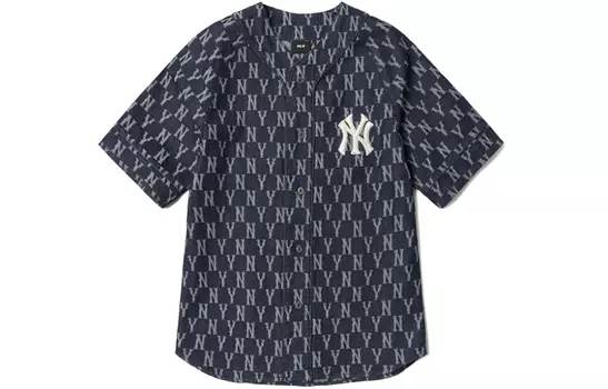 MLB Рубашка Old Flower унисекс темно-синие