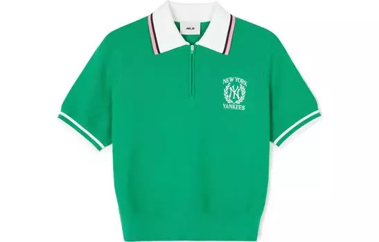 MLB Рубашка-поло серии College Style, женская, зеленые