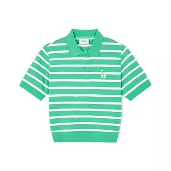 MLB Рубашка поло женская желто-зеленая