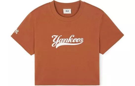 MLB SS24 Футболка женская светло-коричневая