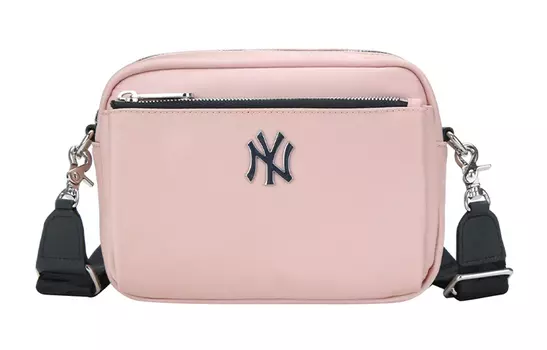 MLB Сумка для фотоаппарата из нейлоновой ткани, сумка на плечо, сумка через плечо, обычная, унисекс, цвет вишнево-розовый