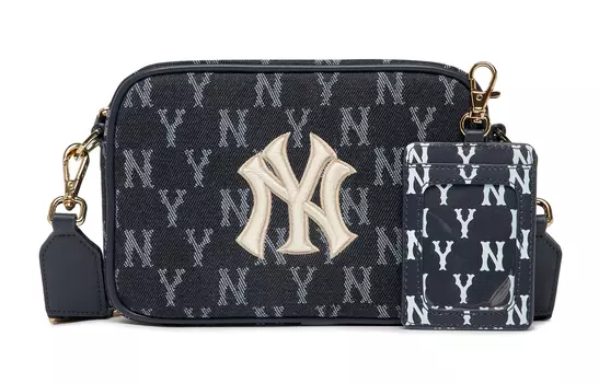 MLB Сумка для фотоаппарата из полиэстера, сумка через плечо, сумка на плечо унисекс, темно-синяя