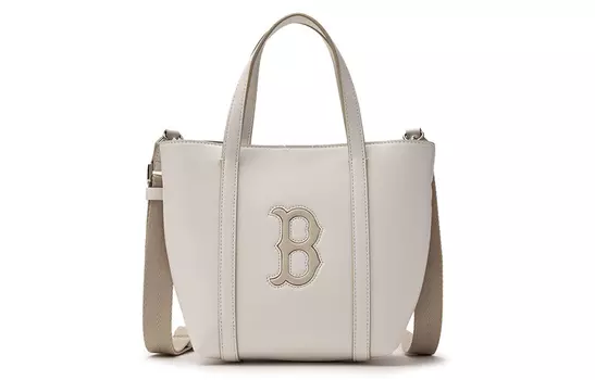 MLB Сумка-корзина, сумка-тоут, сумка через плечо, унисекс, темно-кремовый