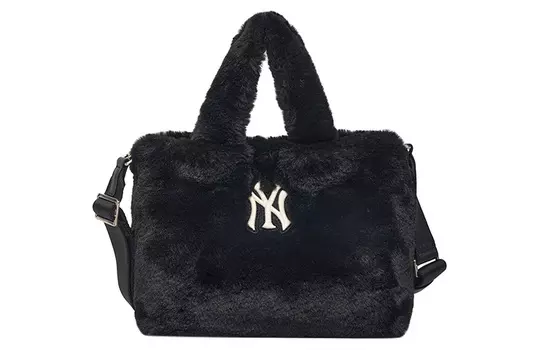 MLB Сумка-шоппер из искусственной кожи из полиэстера, сумка-шоппер через плечо, сумка через плечо, обычная женская, черная